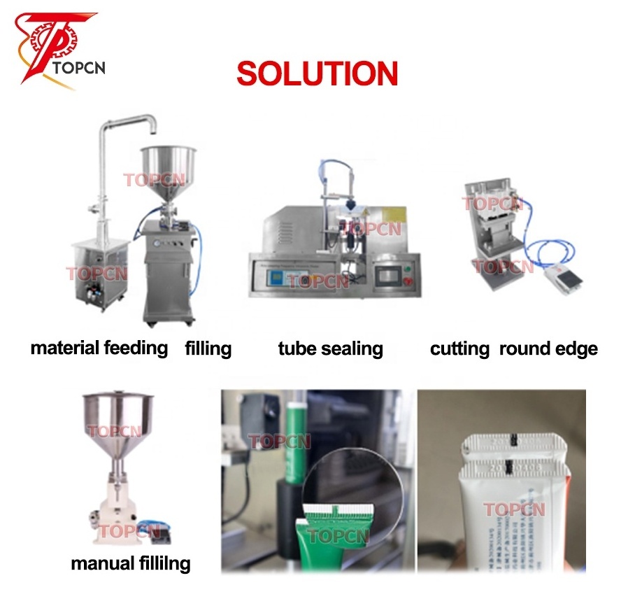 Desktop Small Manual Ointment Tube Filling and Sealing Machine Cosmetic Cream Shampoo Lotion Toothpaste Tube Filler Sealer