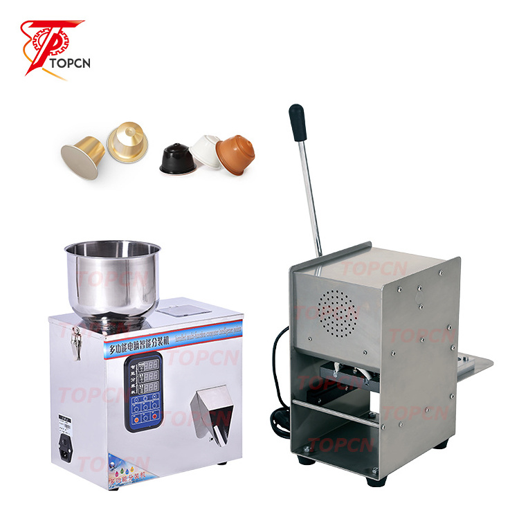 Factory Price Powder Filler Coffee Capsules Sealer Combination Automatic K Cup Filling Sealing Machine