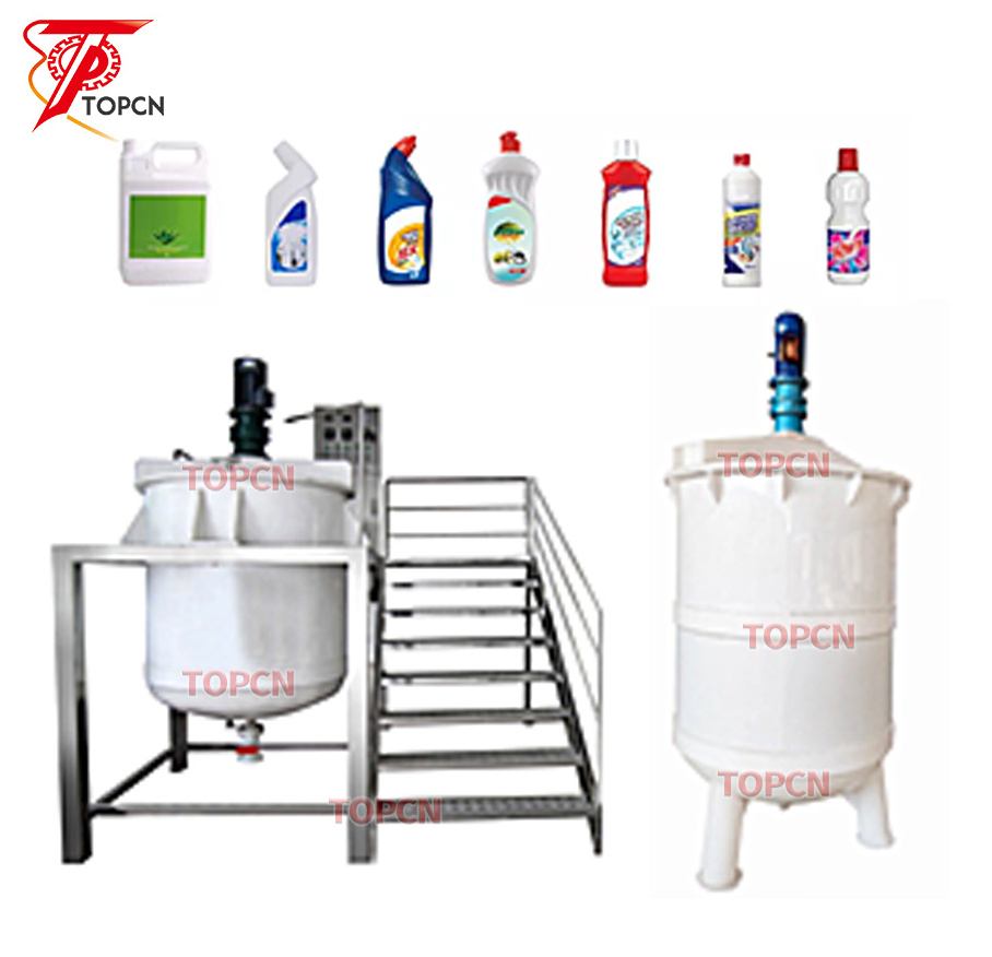 Explosion-proof PP PVC Plastic Mixer Chemical Mixing Vessel Toilet Cleaner Bleach Making Machine Corrosion Resistant Mixing tank