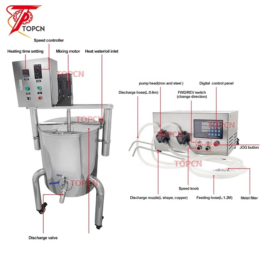 Soap paraffin candle wax melting machine