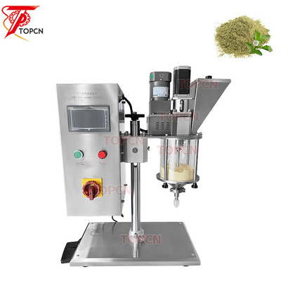 Desktop Table Top Semi-automatic Small Jar Vail Bottle Screw Cosmetic Powder Spices Filling Machine