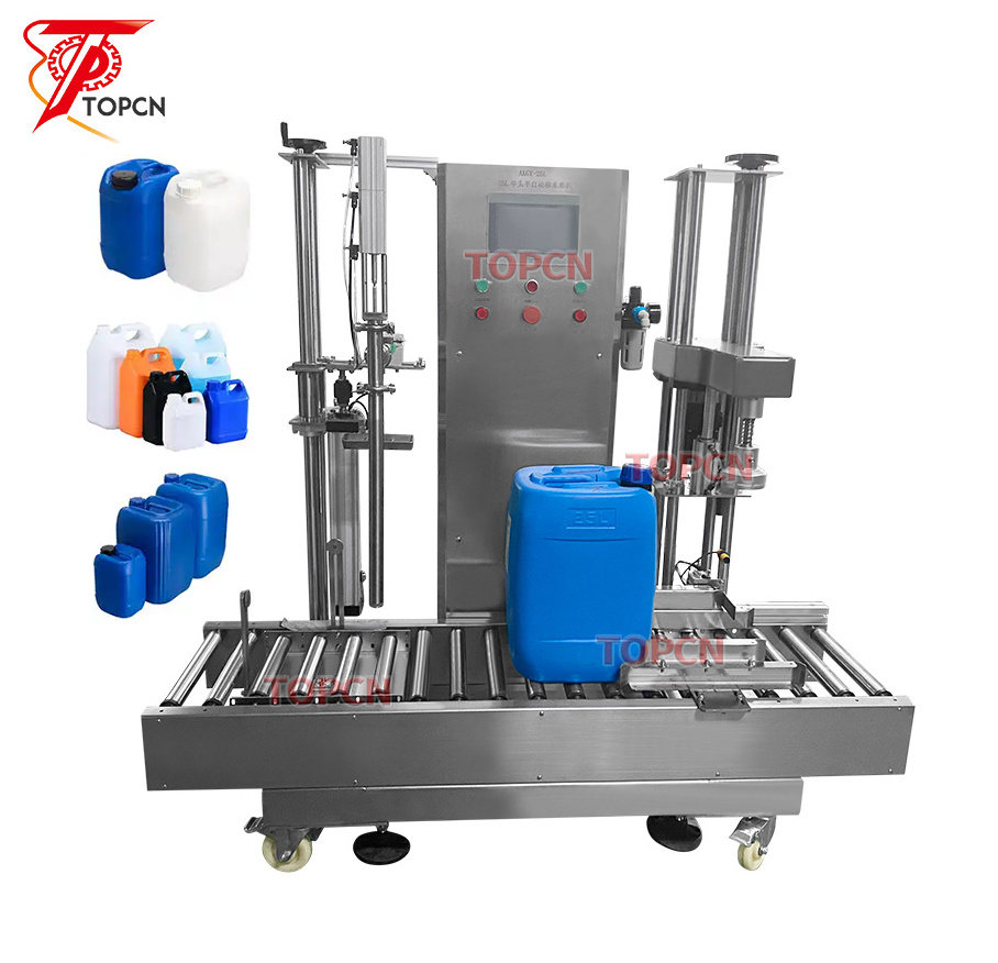 Automatic Weighting Jerry Can Filler 25Ltr 30Lter Jerry Can Drum Vegetable Oil Weight Filling Machine