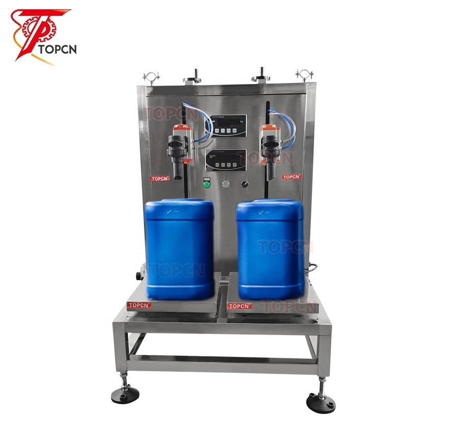 Semi Automatic 5litres 15litres 20 litres 25 litres Bottom Weight Foamy Liquid Jerry Can filling machine