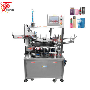 Fully Automatic Cosmetic Facial Cream Ointment Round Jars Bottle Small Carton Packing Vertical Cartoning Machine