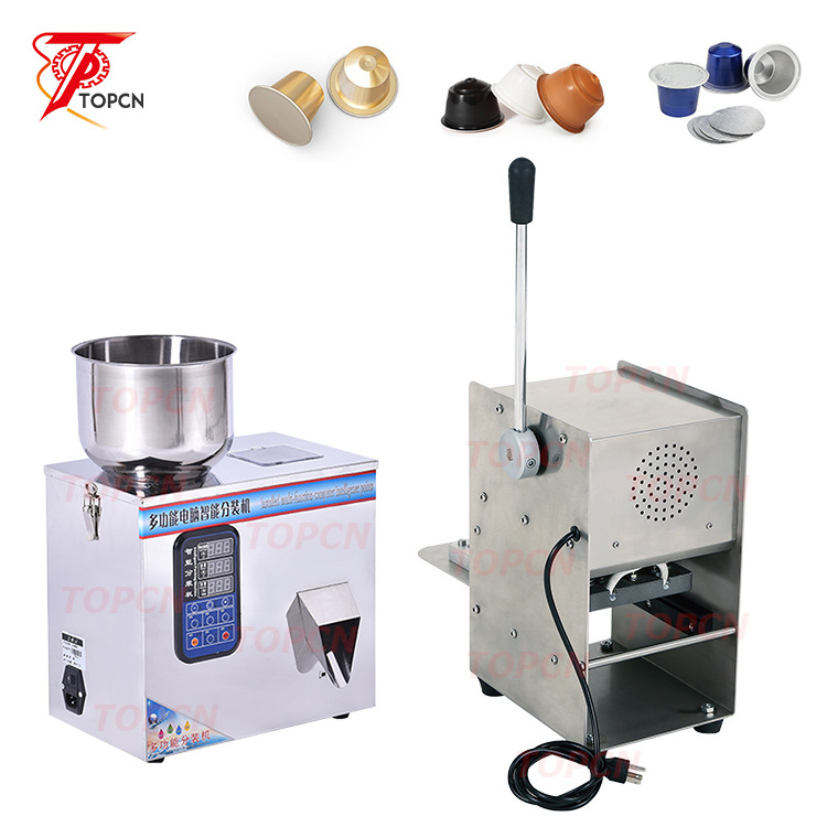 Factory Price Powder Filler Coffee Capsules Sealer Combination Automatic K Cup Filling Sealing Machine