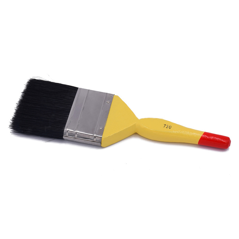 Wholesale High Quality No.730 Black Bristle Paint Brush With Wooden Handle Painting Brushes