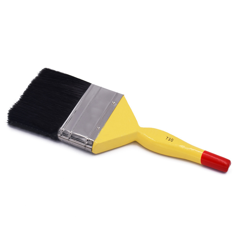 Wholesale High Quality No.730 Black Bristle Paint Brush With Wooden Handle Painting Brushes