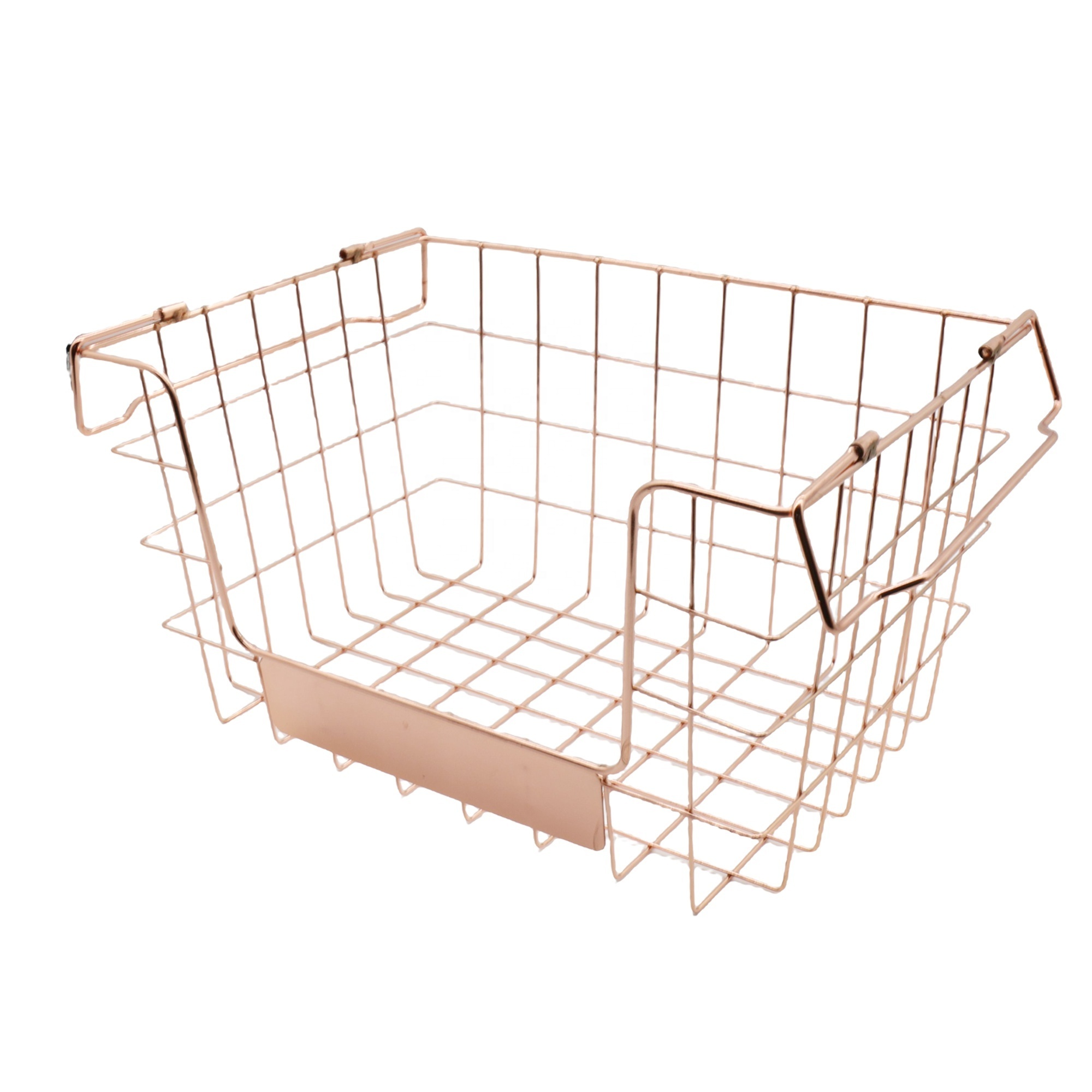 Wire Baskets Fruit Vegetable Produce Metal Storage Bin for Kitchen Counter /Pantry Cabinet /Bathroom Shelves Electroplated