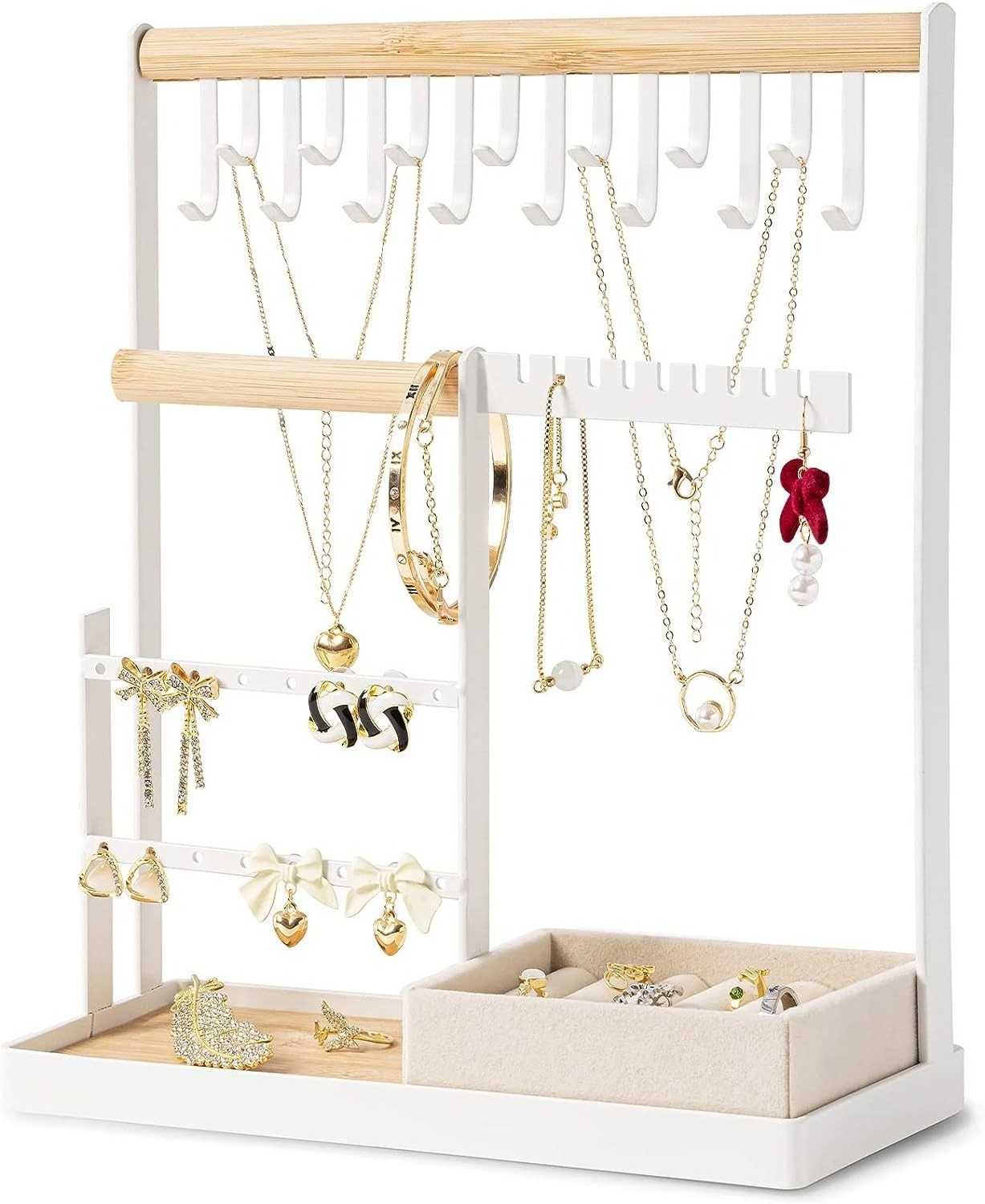 New design iron jewelry rack Key small item necklace earrings jewelry storage display rack