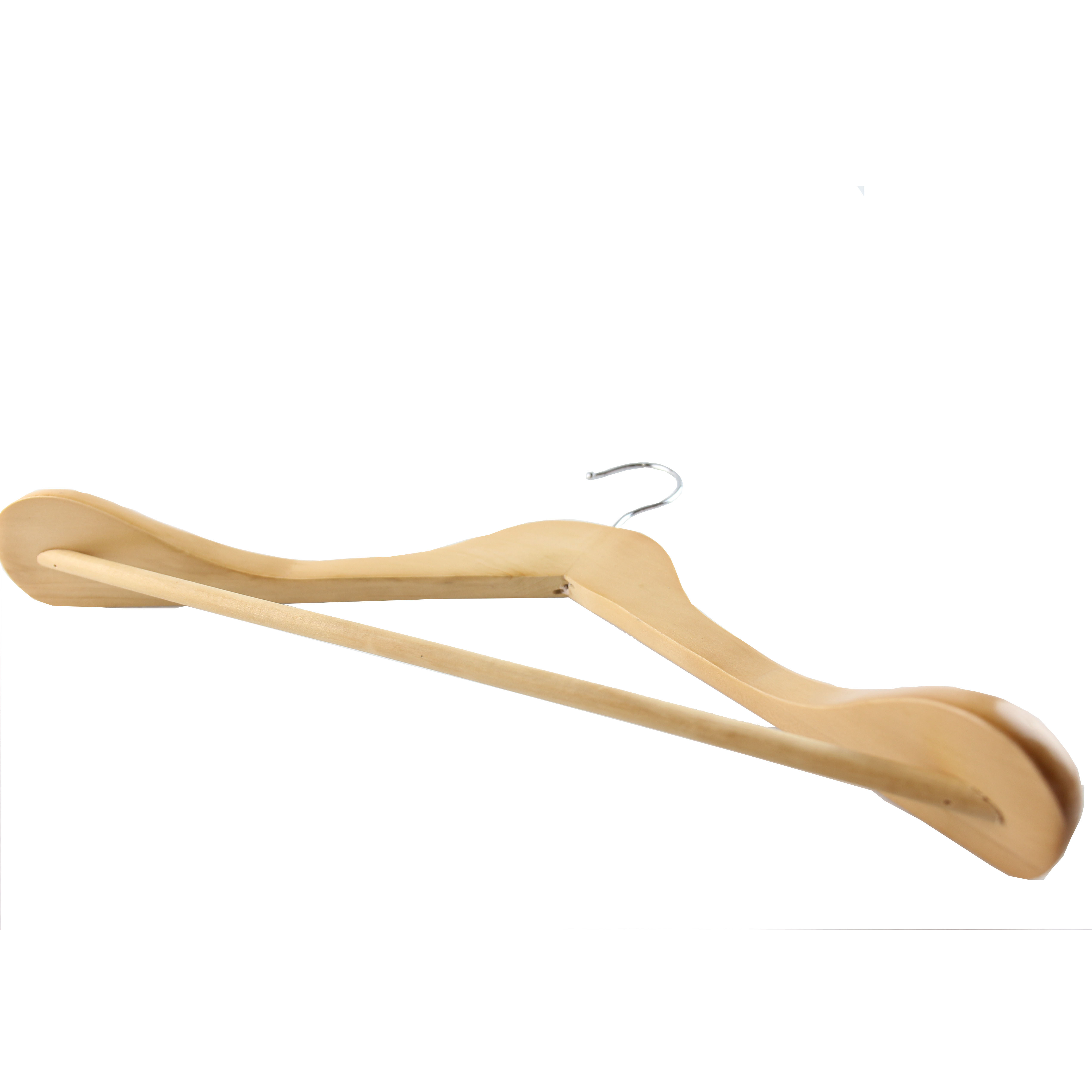 Luxury Hotel Wooden Coat Clothes Hanger for Garment Suit Clothing Display