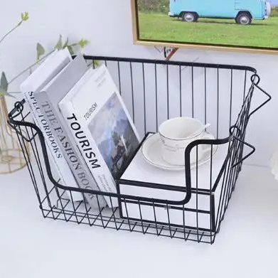 Wire Baskets Fruit Vegetable Produce Metal Storage Bin for Kitchen Counter /Pantry Cabinet /Bathroom Shelves Electroplated