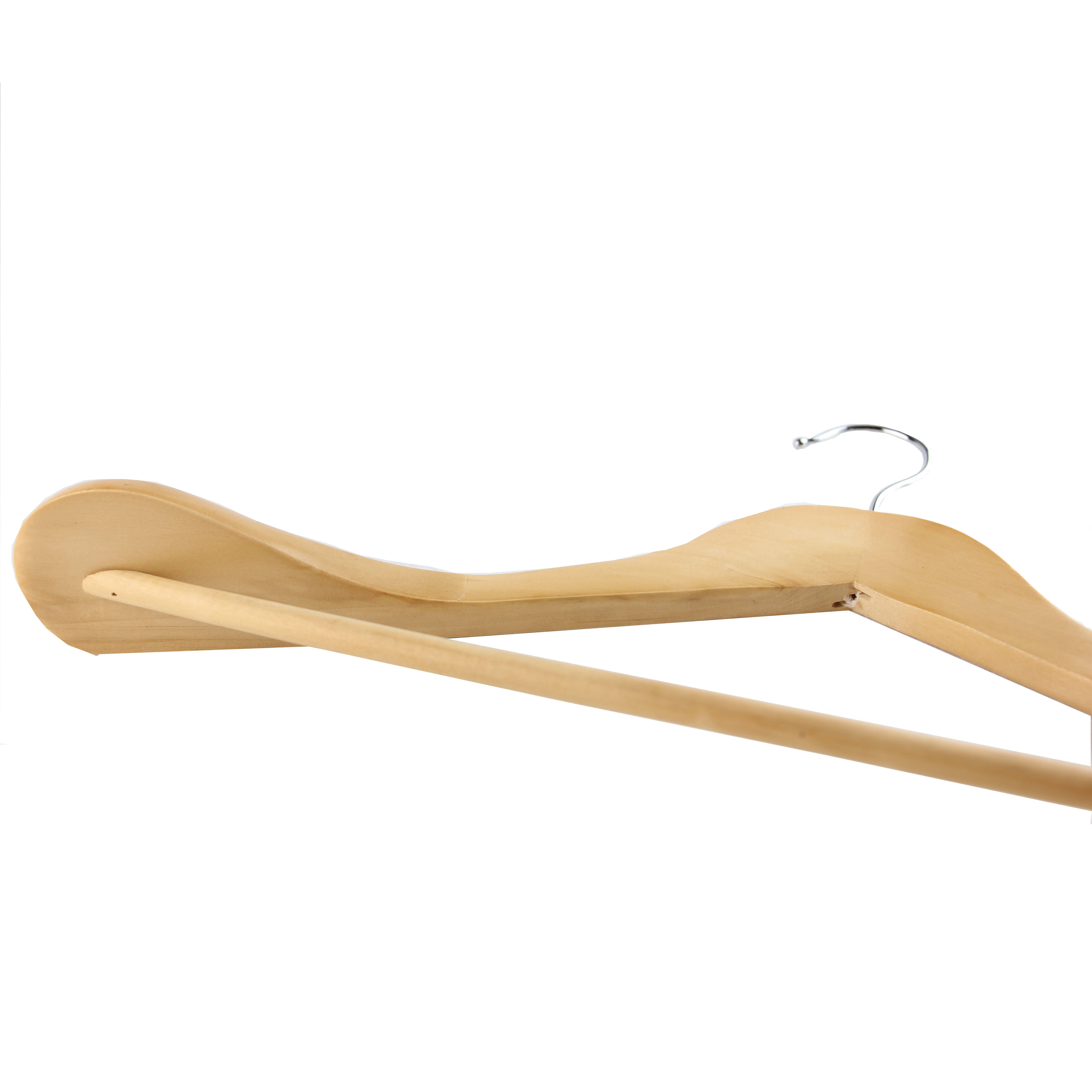 Luxury Hotel Wooden Coat Clothes Hanger for Garment Suit Clothing Display