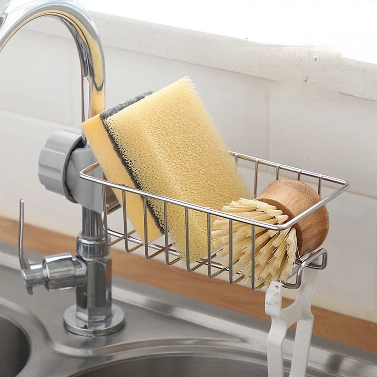 Stainless steel storage for tap/kitchen storage rack /Dishwashing multi-layer sink drain rack