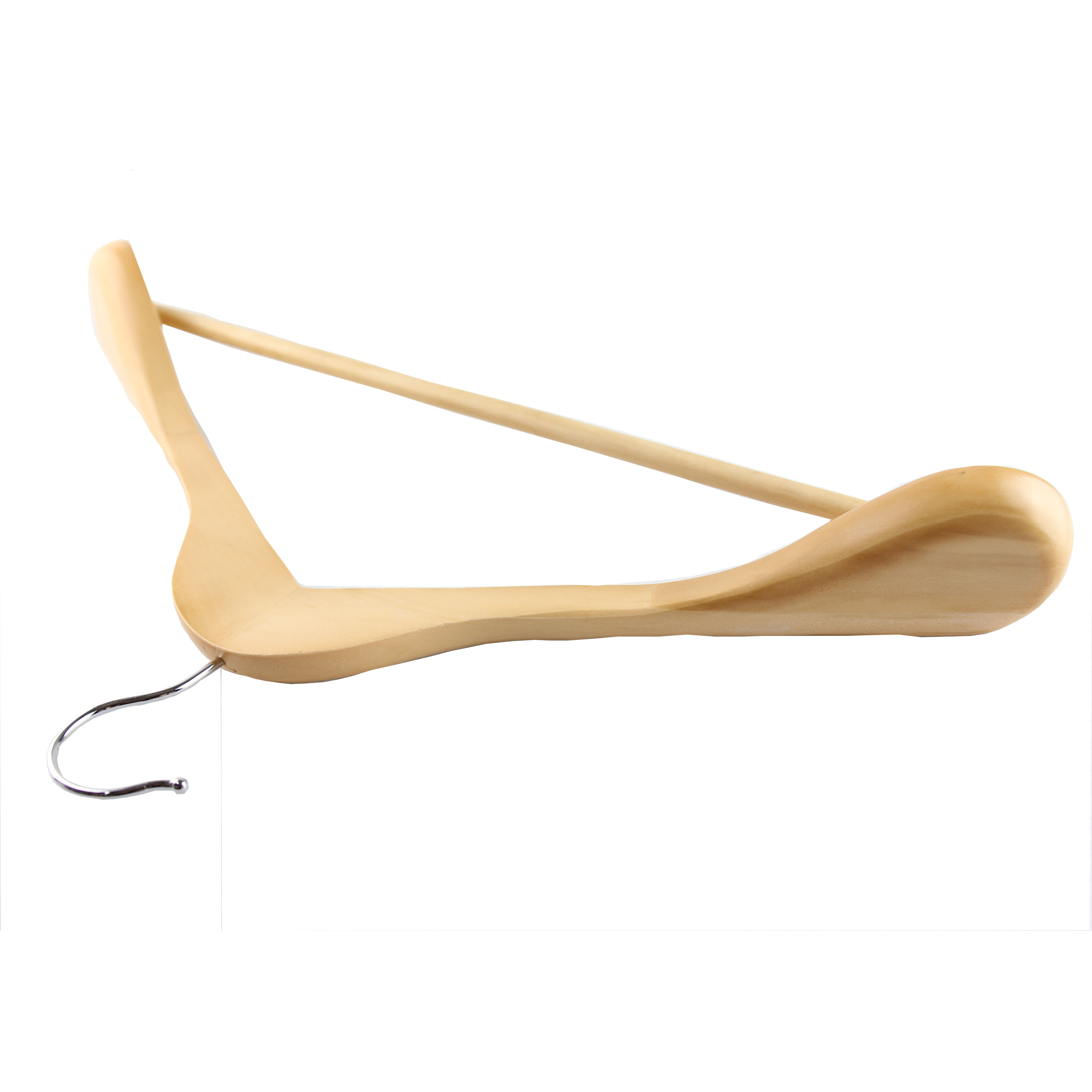 Luxury Hotel Wooden Coat Clothes Hanger for Garment Suit Clothing Display