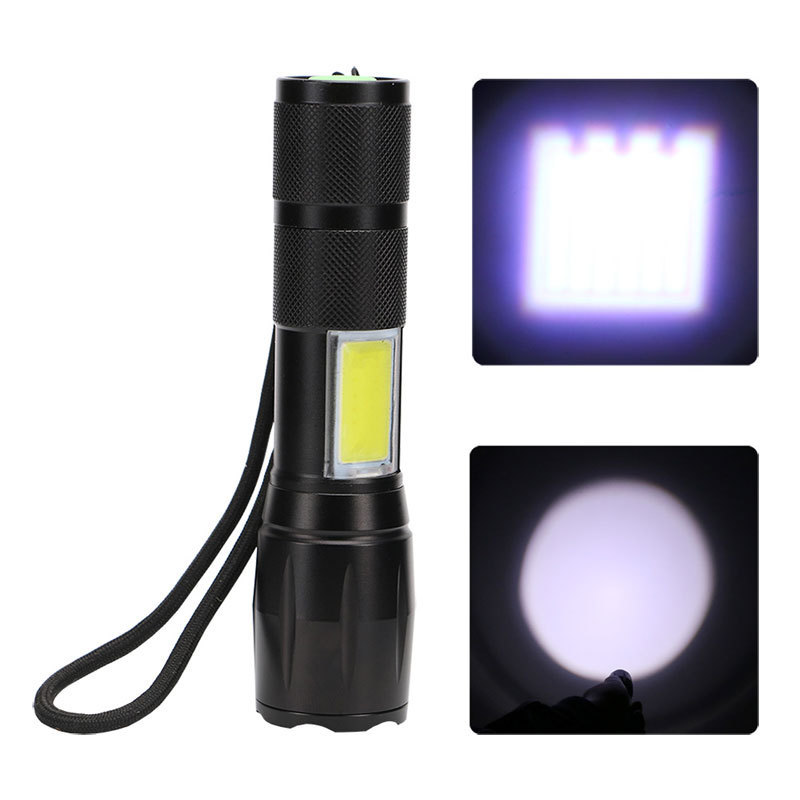 1000 Lumen T6 ZOOM Flashlight Long Range LED Light USB Rechargeable Portable Emergency Touch  for cycling