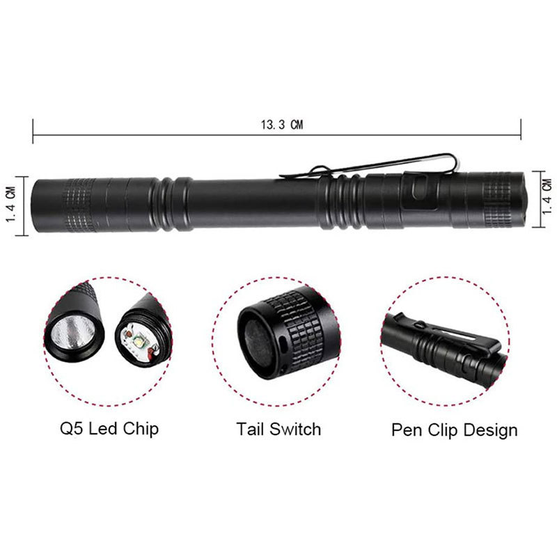 TOPCOM portable pocket 395nm uv led blacklight aluminium led torch laser uv light manta ray flashlight 395 uv