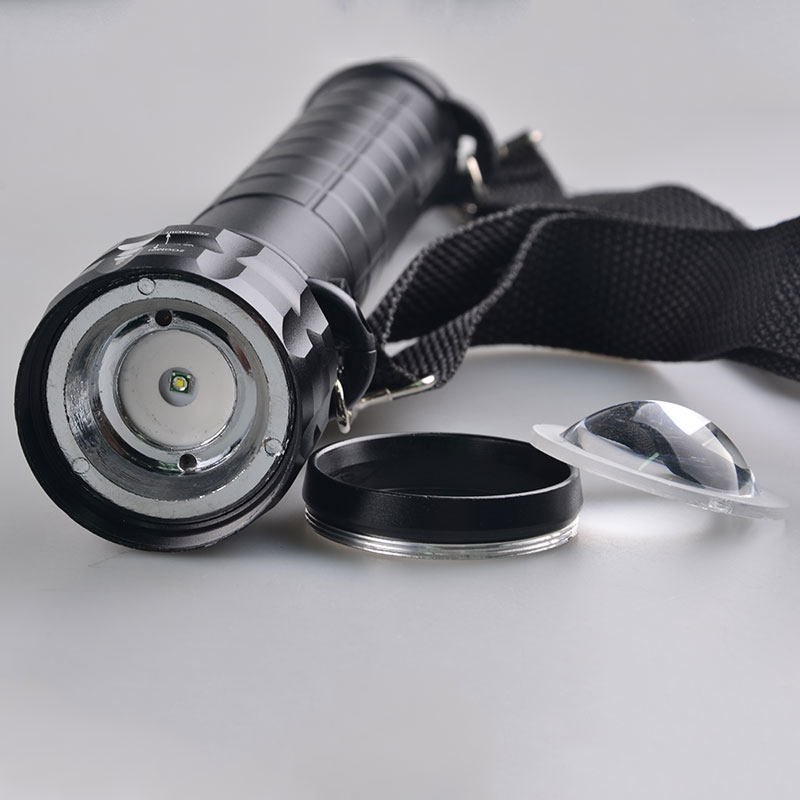 Topcom Three Operation Mode  Light IP55 Water Resistant High Quality Lamp Heavy Duty Big Led Torch LED Zoom Flashlight