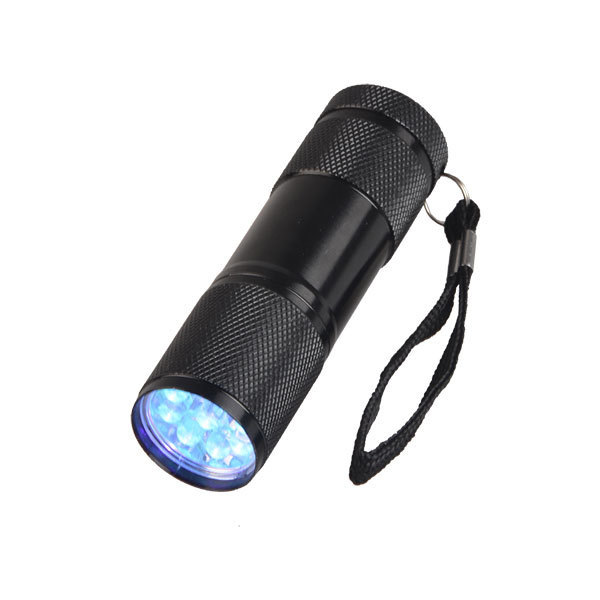 Logo Custom Pocket 395 365 nm 9 LED Torch Ultraviolet Light Ultraviolet Portable Lamp UV Flashlight