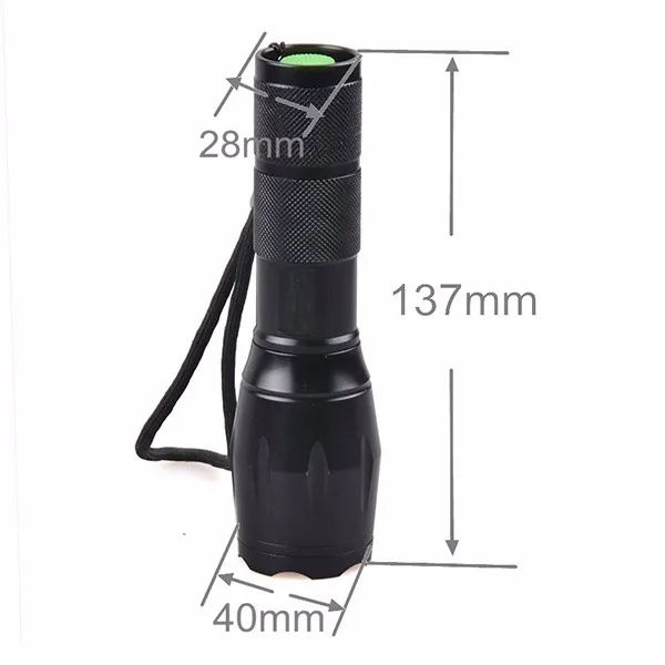 Logo Custom Tactical Torch XML T6 10W Waterproof  Multi-function Pocket Zoom Dimming Flashlights For Camping