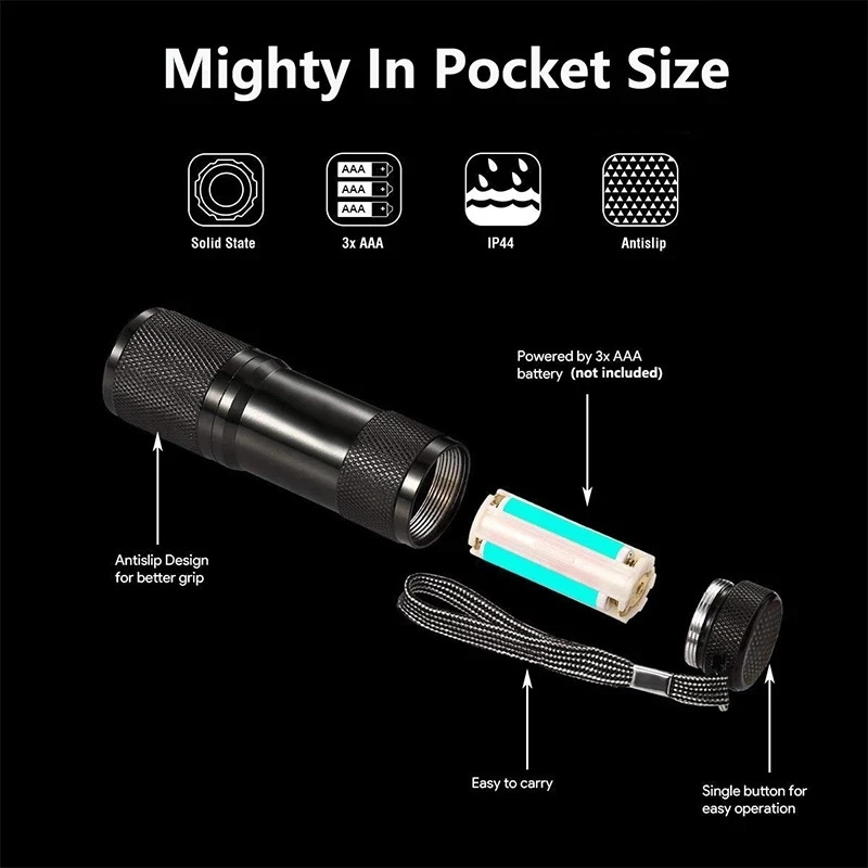 Mini Red LED Flashlight Lanterna Camera Infrared Light Detector for Reading Astronomy Star Maps and Preserving Night Vision