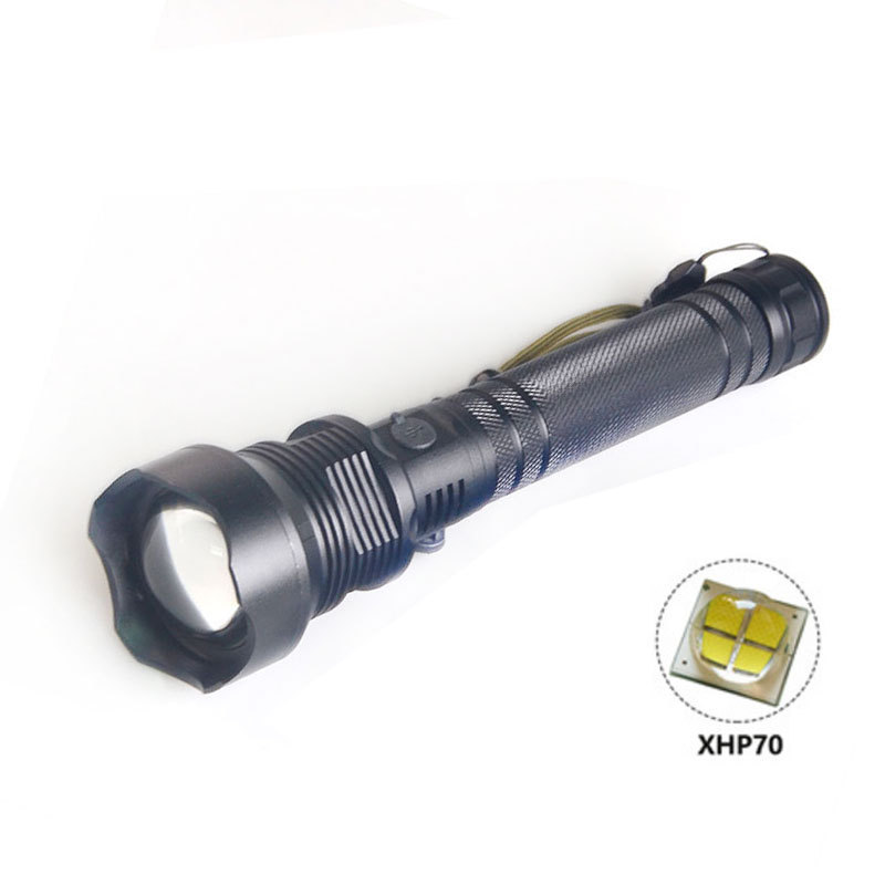 XHP70 22W P70 Flashlight Aluminum Waterproof USB Rechargeable Amazing Torch for camping outdoor