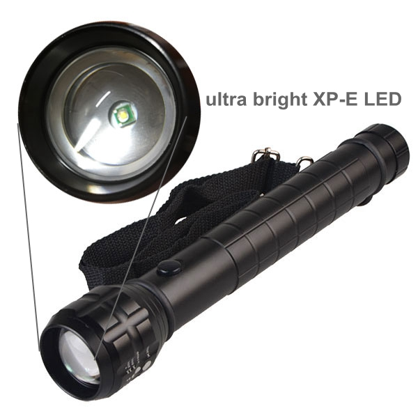 Topcom Three Operation Mode  Light IP55 Water Resistant High Quality Lamp Heavy Duty Big Led Torch LED Zoom Flashlight