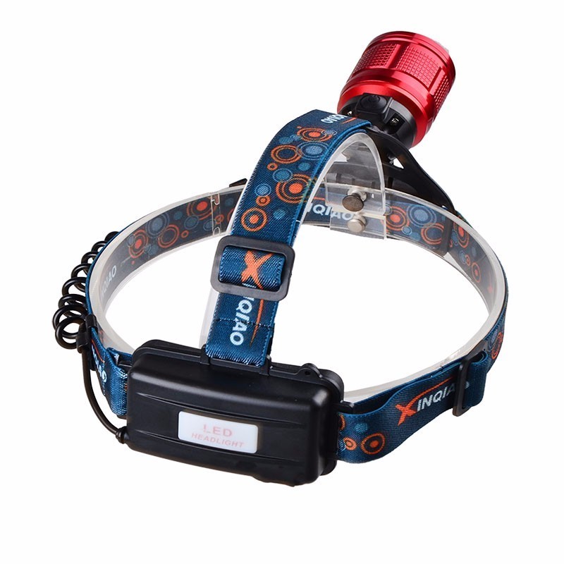 most powerful super bright zoom rechargeable led headlight band charging cor headlamp with laser pointer