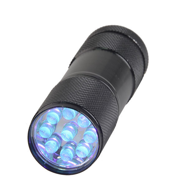 Logo Custom Pocket 395 365 nm 9 LED Torch Ultraviolet Light Ultraviolet Portable Lamp UV Flashlight