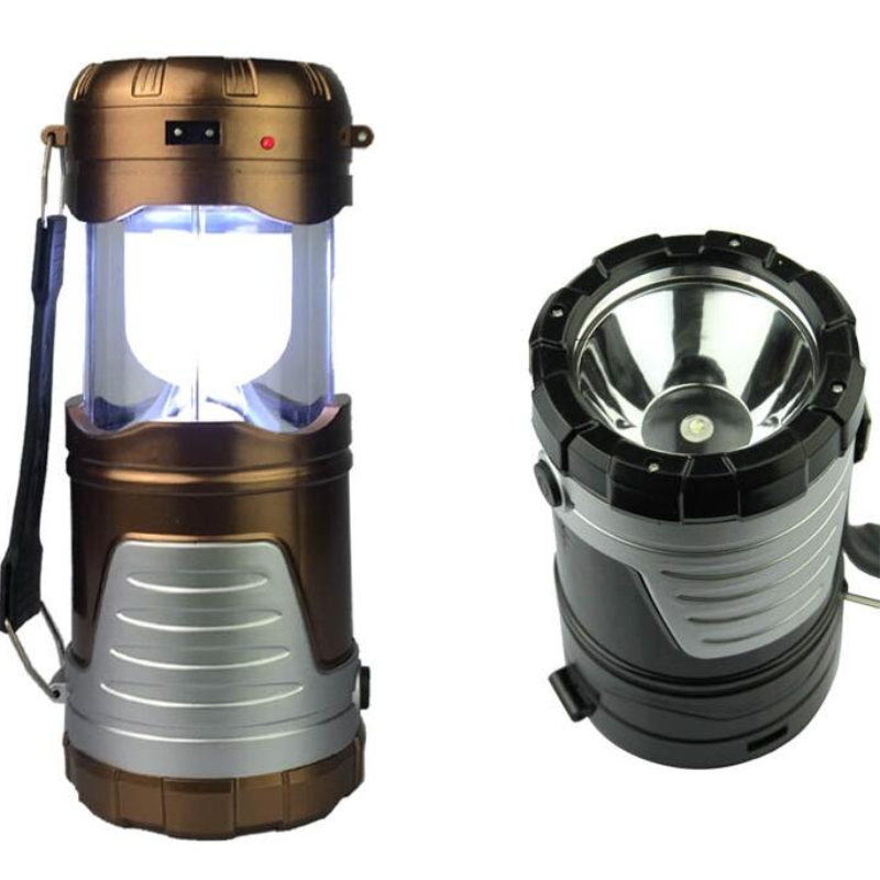 Solar Garden Lights Outdoor Rechargeable 18650 Battery Camping Lantern for Camping Fishing Emergency