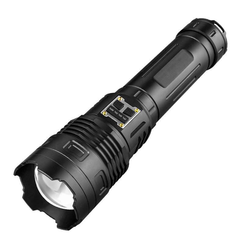 50W White Laser Powerful LED COB Handheld Flashlight Type C USB Rechargeable LED Zoom Tactical Flashlights