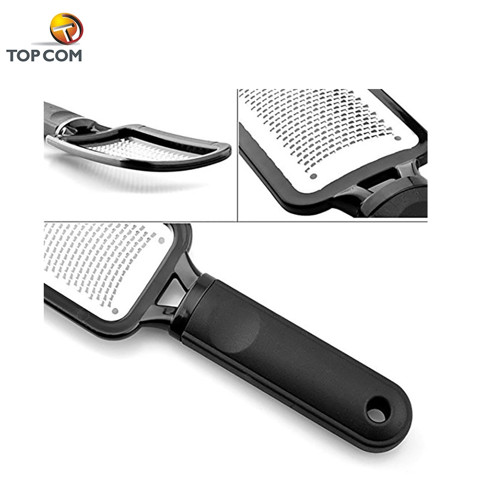 2 PCS Dual Sided Professional Pedicure Tools Stainless Steel Foot File Rasp Callus Remover