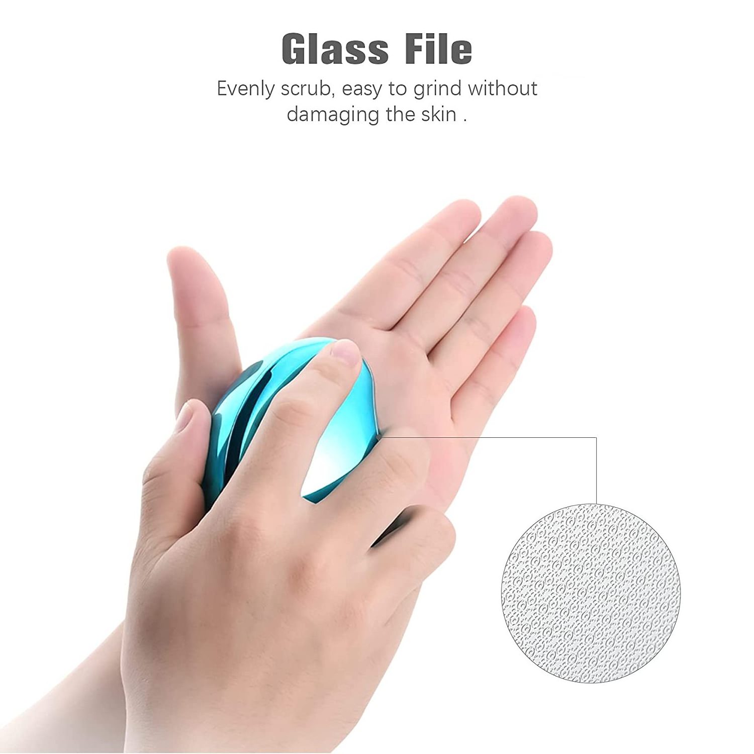 Customized nano glass pedicure foot file callus remover