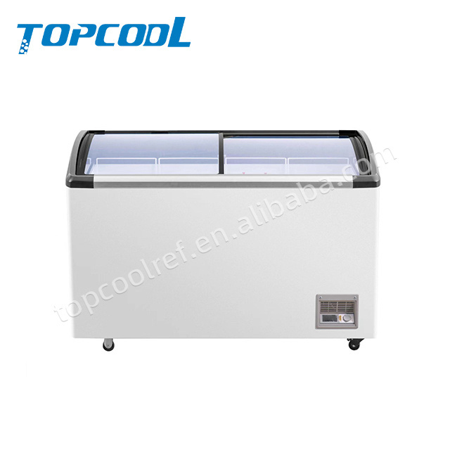 420l 500l 600l 650l 750l 850l 980l 1050l chest deep horizontal freezers curved glass