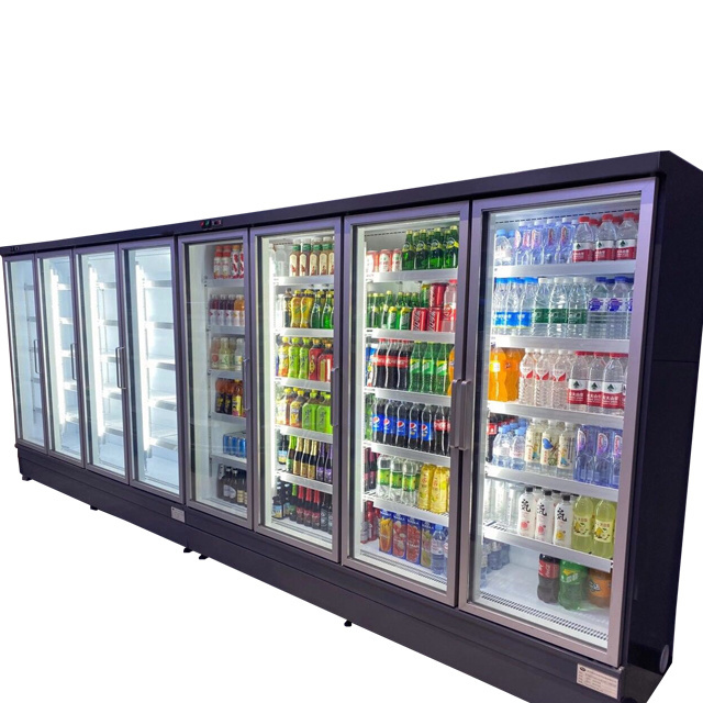 Topcool Snowsea Professional Manufacture Refrigerated Showcase Commercial Upright Freezer