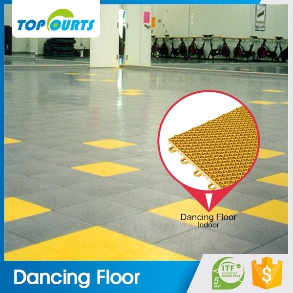 Wholesale good prices portable pp plastic mat tiles interlocking removable dance room floor