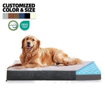 Extra Large Outdoor Dog Bed cama para perro Washable Breathable Cooling Gel Memory Foam Sofa-Style Orthopedic Pet Dog Bed