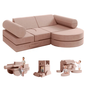 Factory Custom living room furniture Multifunctional kids' sofa sets Folding Play Couch Bed memory foam