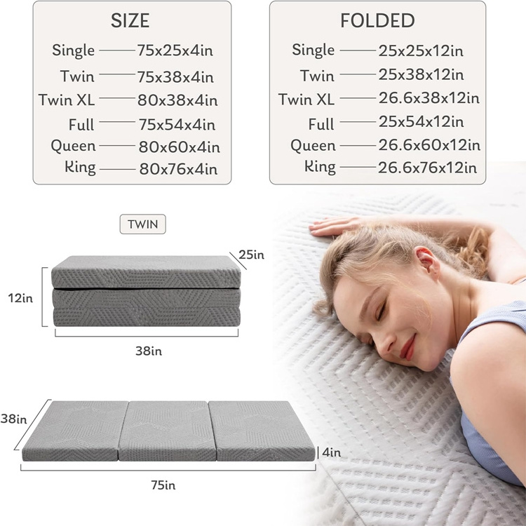 Chinese Memory Foam Mattress Wholesale Suppliers Queen Size Memory Foam Foldable Mattress