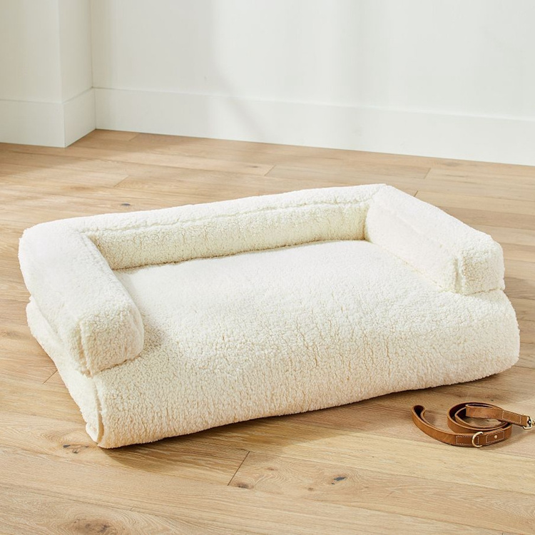 Memory Foam Hot sale Boucle Fabric Pet Dog Bed