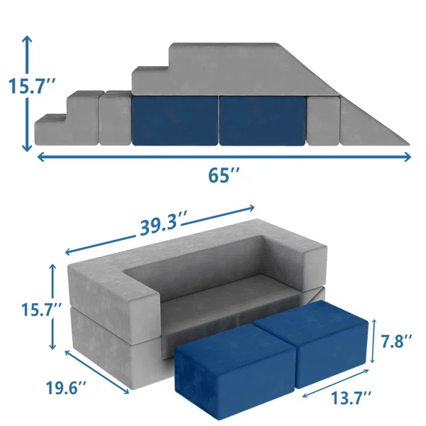 Factory Custom furniture living room Multifunctional memory foam mattress topper Folding Play Couch Bed memory foam