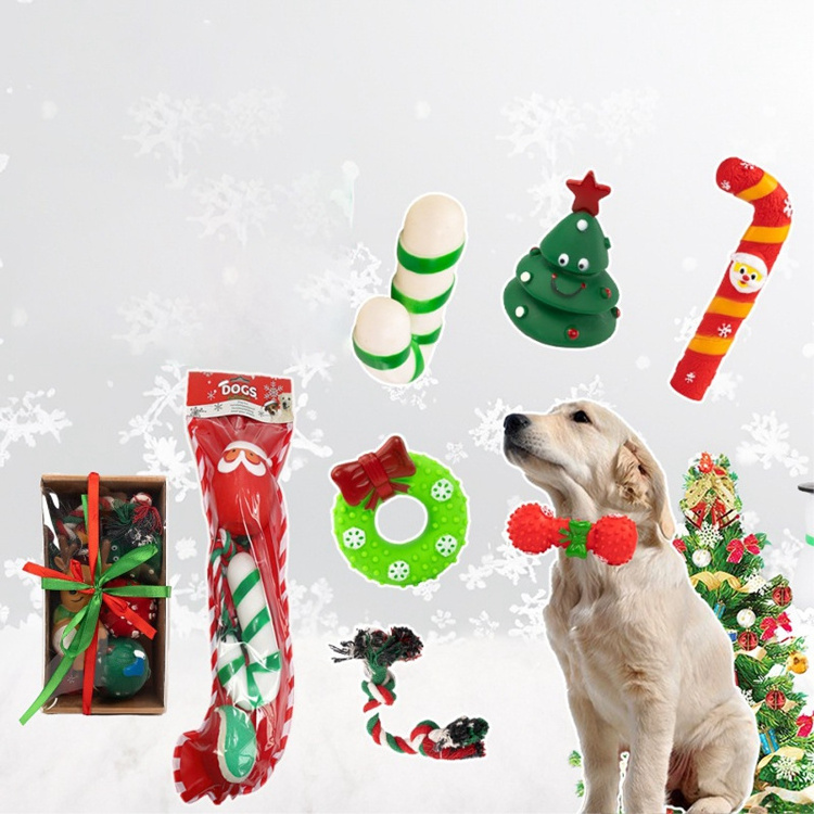 New Product Pet Toys Christmas Set Durable Durable Chewing Dog Toys