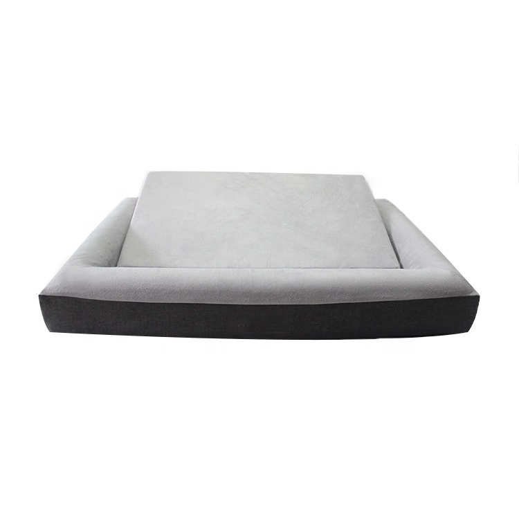 Manufacturer Roll-up Cozy Waterproof Comfortable Orthopedic Memory Foam Large Dog Bed