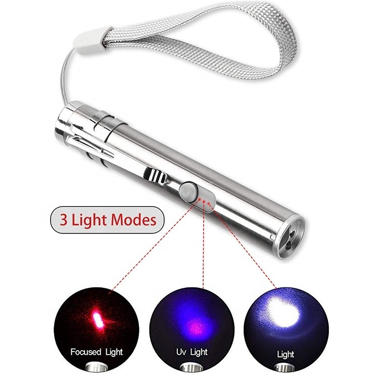 3 in 1 Multi-Angle USB Rechargeable Pet Catch LED Laser Interactive Cat Exercise Training Toy