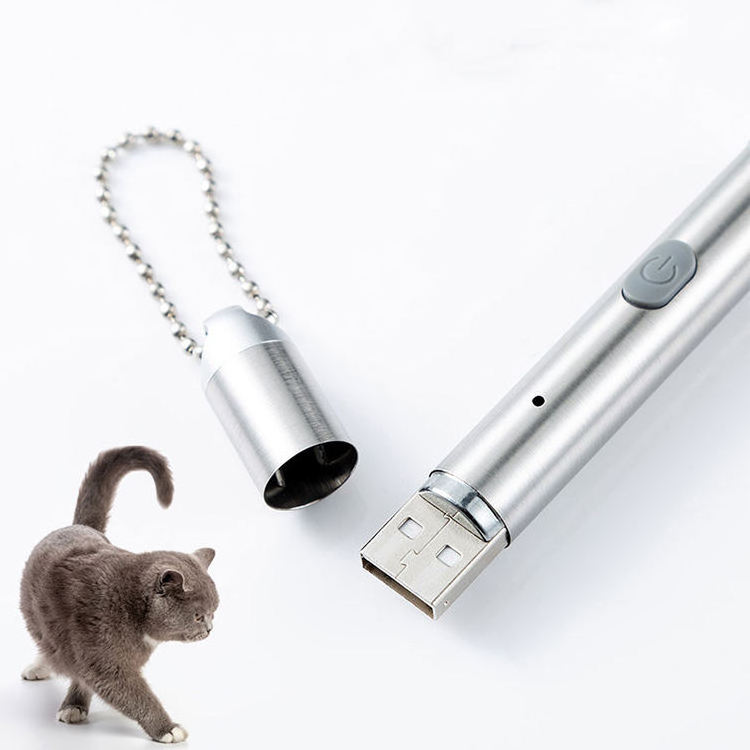 Wholesale Rechargeable Funny LED Light Torch Laser Pointer Infrared Laser Cat Toy