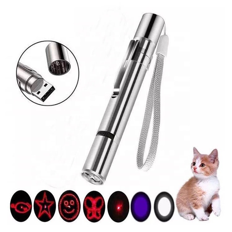 3 in 1 Multi-Angle USB Rechargeable Pet Catch LED Laser Interactive Cat Exercise Training Toy