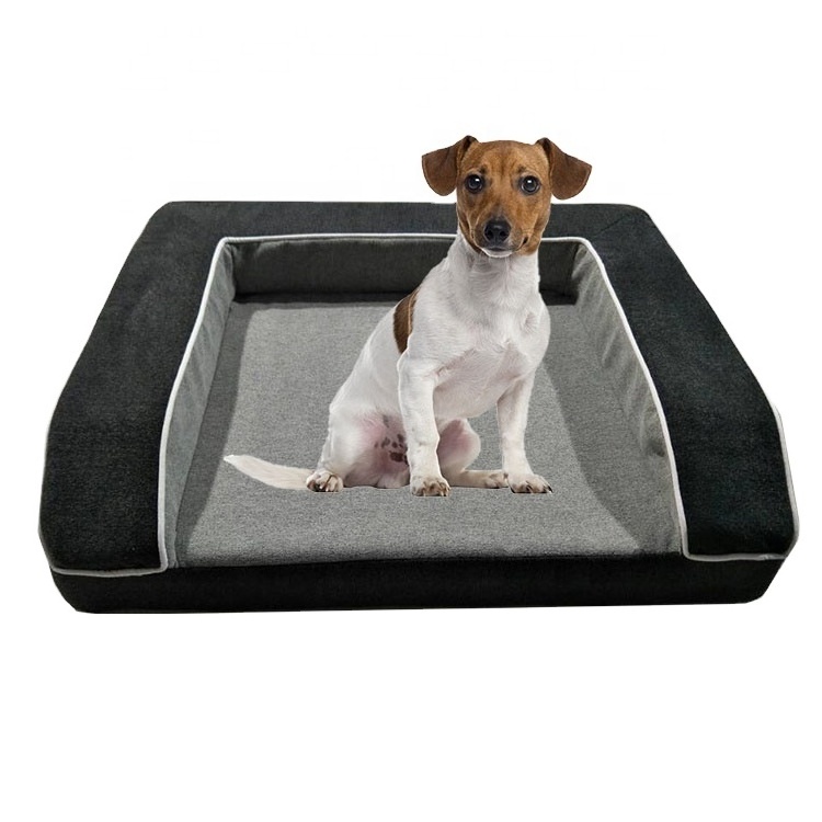 Chew Proof Anti Anxiety Washable Luxury  Memory Foam Pet Bed Dog Bed For Large Dog