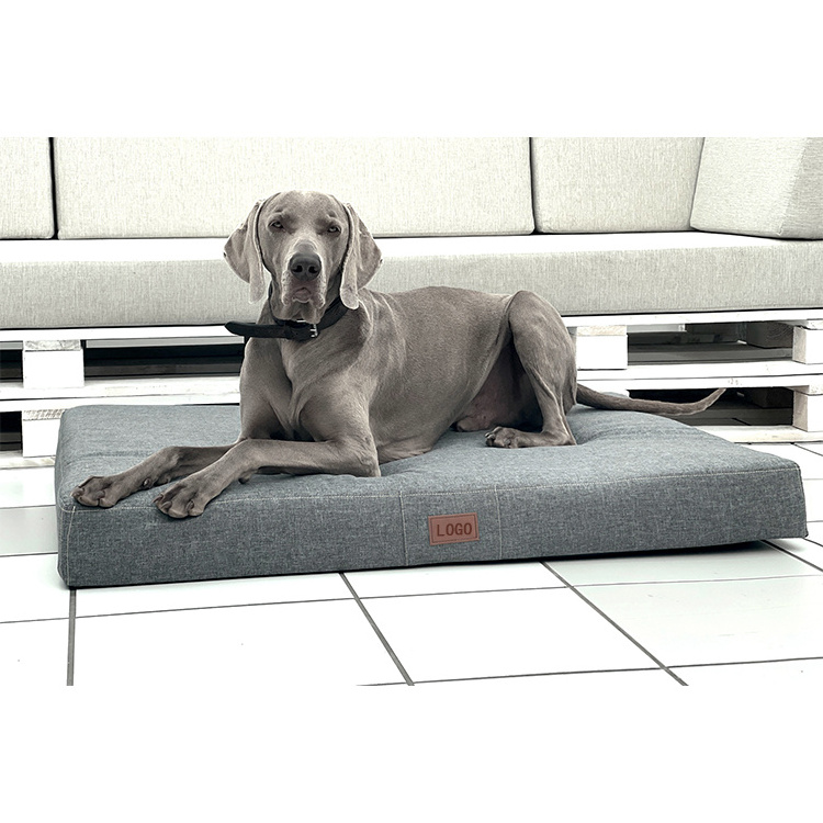 Washable Dog Beds for Large Dogs Orthopedic Dog Bed for Crate with Removable Cover Egg Crate Foam Pet Bed Mat for Medium Large