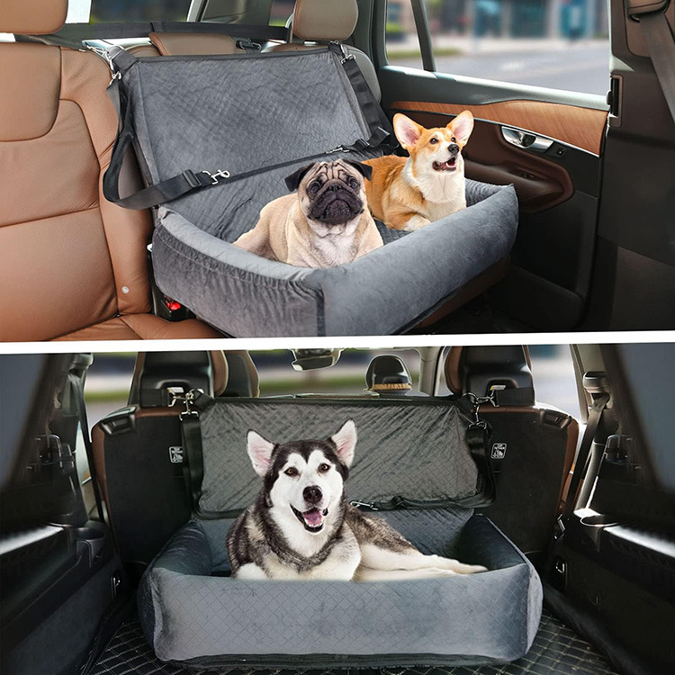 Factory Price High Quality Custom Portable Dog Car Seat Bed,Luxury Car Bed For Dogs