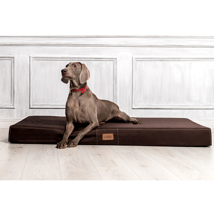 Washable Dog Beds for Large Dogs Orthopedic Dog Bed for Crate with Removable Cover Egg Crate Foam Pet Bed Mat for Medium Large