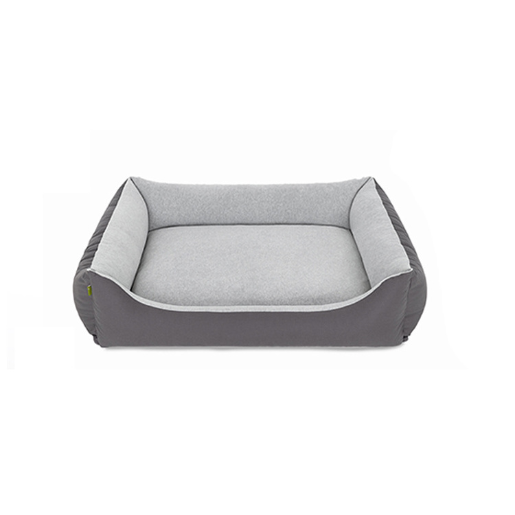 Custom Logo Boucle Dog Bed Pet Beds Cave Superior Comfort Soft Bolster Indoor Outdoor Luxury Dog Beds